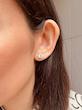 گوشواره میخی تک نگین جواهری ✨