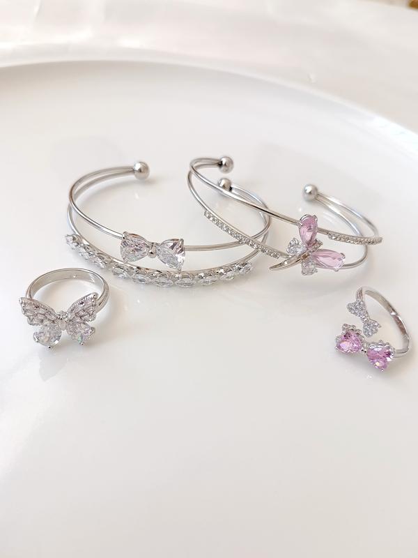 ست بنگل و انگشتر نگین دار 