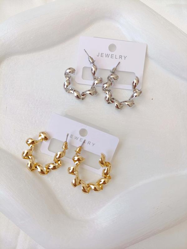 گوشواره زارا طرح حلقه ای 