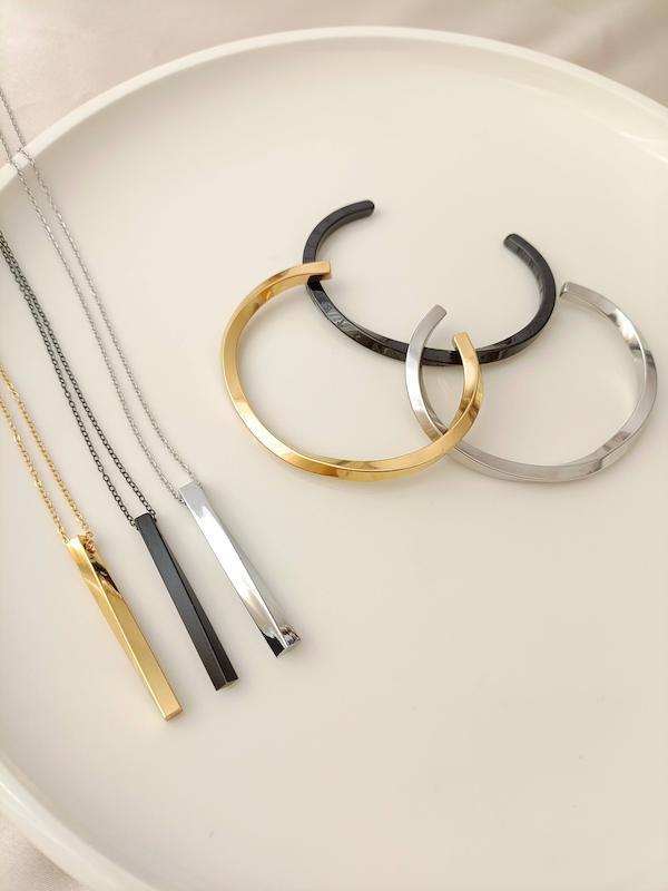  گردنبند و بنگل پیچی مردانه 