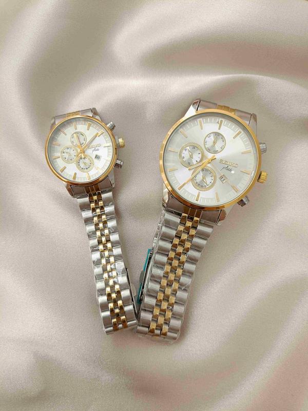 ساعت زنانه و مردانه طرح کرنو seiko plas 