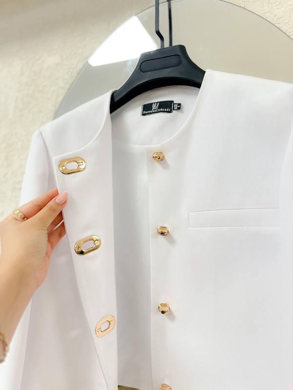 کراپ کت gold 120 سفید