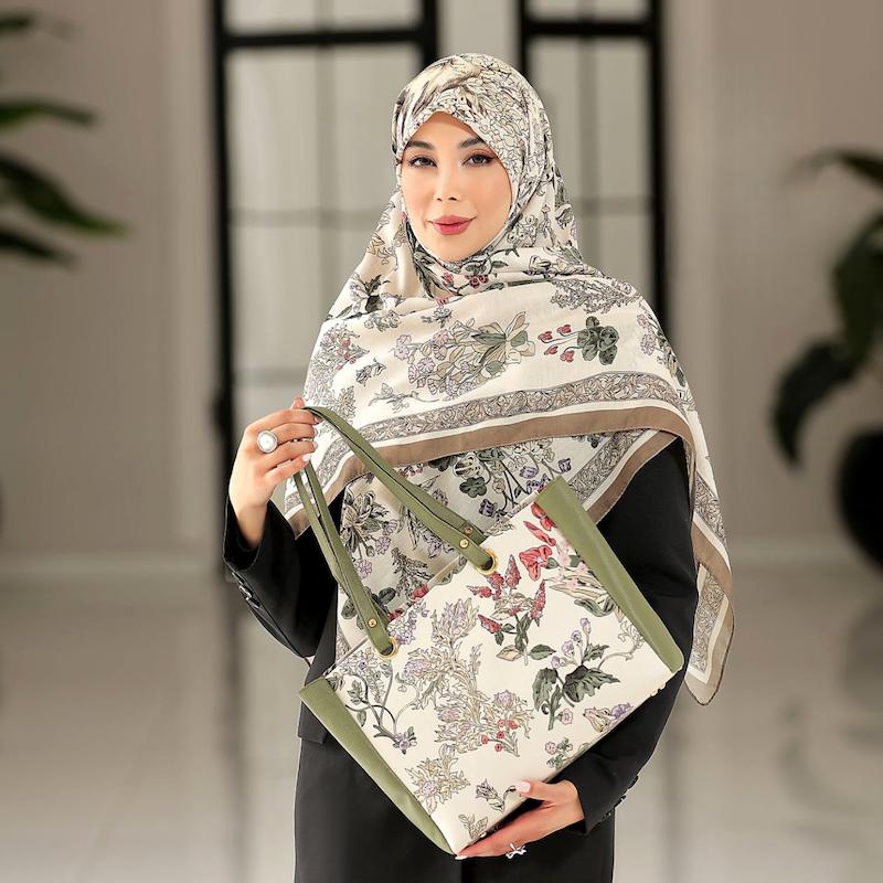 ست کیف و روسری مدل پوران