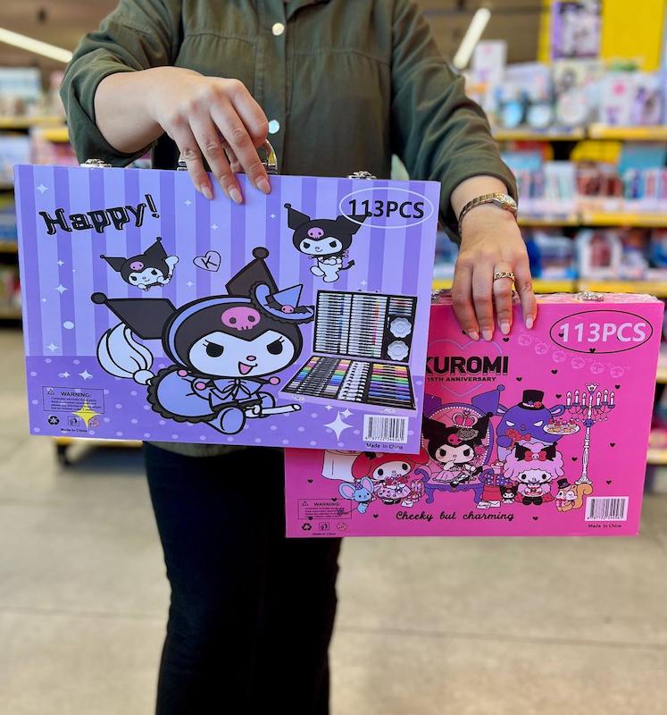 چمدان نقاشی(ست لوازم تحریر) لاکچری دو طبقه 