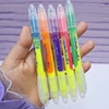 هایلایتر مایع دو طرفه و دو رنگ یالونگ کد 3623