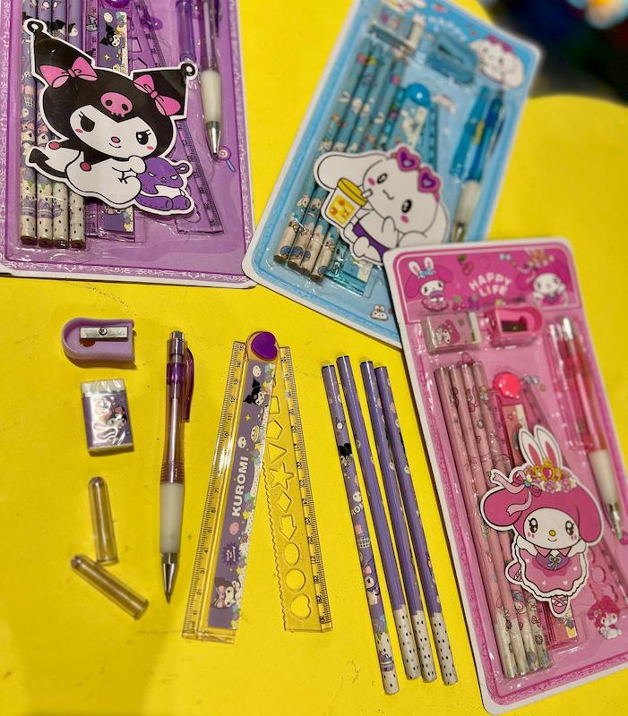 پک لوازم تحریر با روان نویس کرومی و دوستان کد 3544