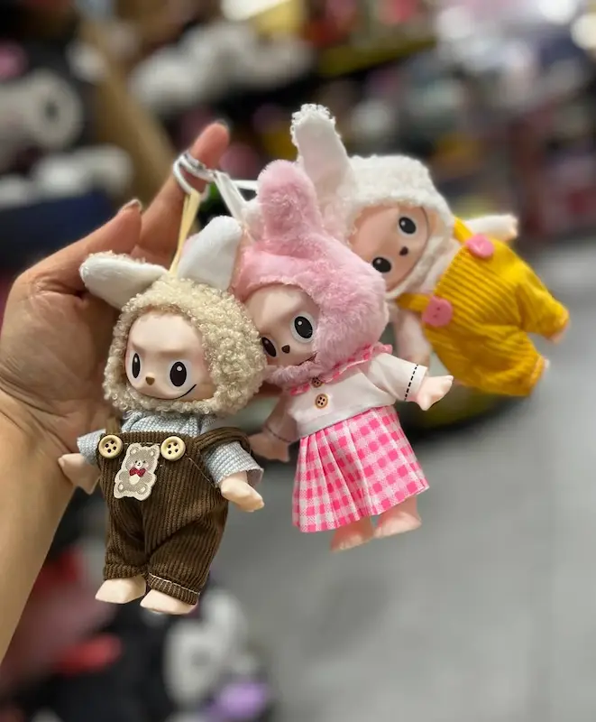 ست عروسک لبوبو ۳ عددی با لوازم آشپزخانه