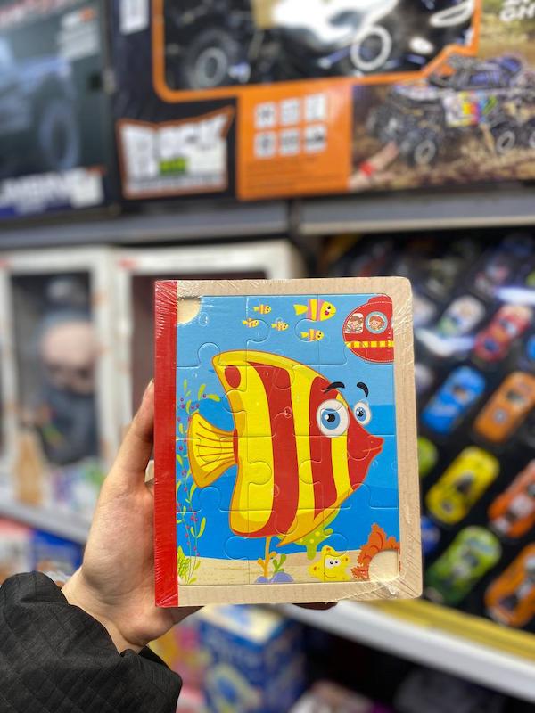 پازل کتابی چوبی دانه ریز و درشت  0479