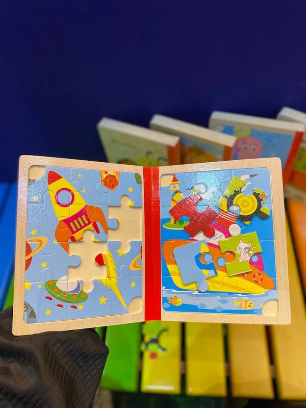 پازل کتابی چوبی دانه ریز و درشت  0479