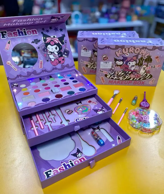 ست آرایشی کرومی دو طبقه کد 1052