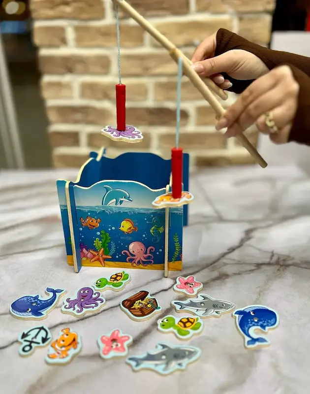 ست ماهیگیری چوبی کد 1015