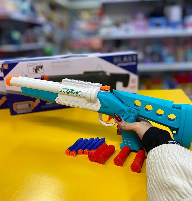 تفنگ دولول پوکه پران بزرگ کد 2333