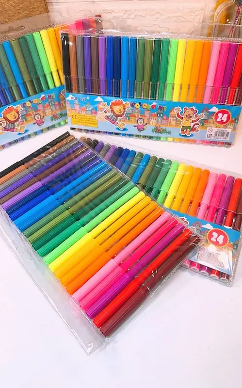 ماژیک رنگ آمیزی نقاشی 24 رنگ کد 4098