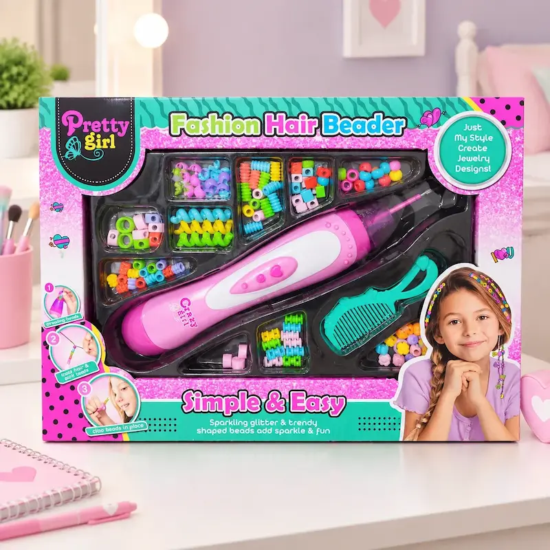 مجموعه ابزار بافت مو مدل pretty girl کد2684