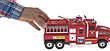 ماشین آتش نشانی اسباب بازی دورج توی طرح Fireکد 0953 Truck
