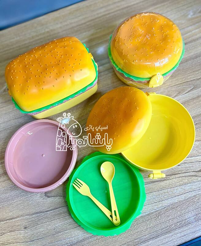 ظرف غذا کودک طرح همبرگر