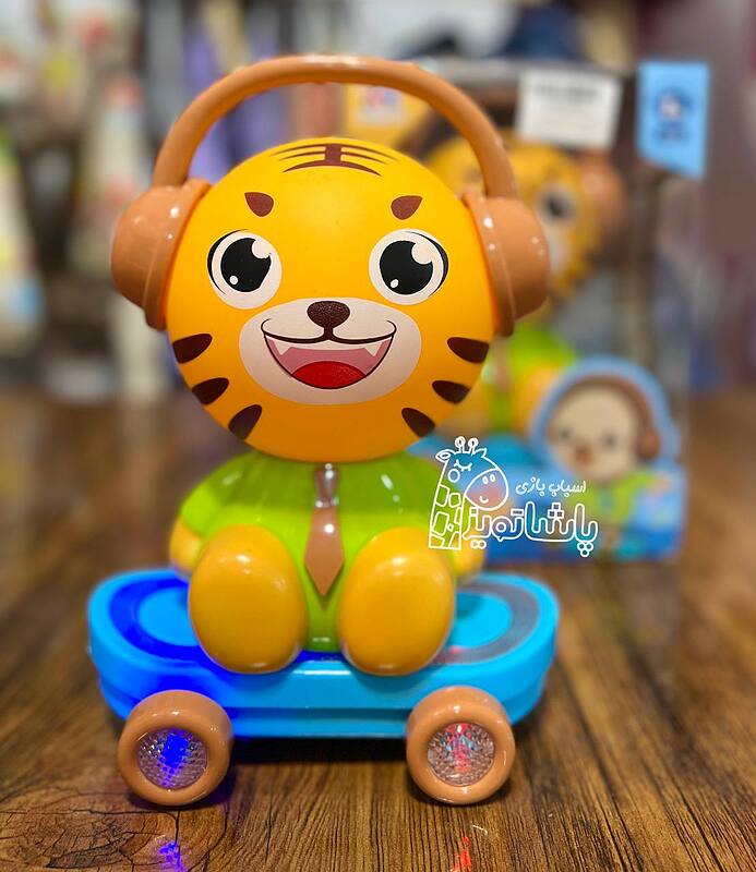 اسباب بازی ببر اسکیت سوار موزیکال