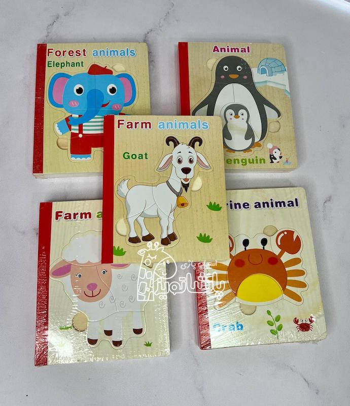 پازل کتابی چوبی دانه ریز و درشت  0479