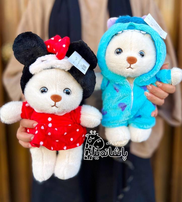 عروسک خرس لباس شخصیتی (کد ۱۷۷۵)