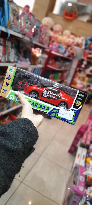 ماشین پلیس کنترلی شارژی چراغ 3D رنگی سرعتی کد2631