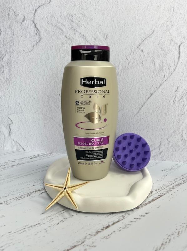 هربال شامپو مرطوب کننده موهای فر(۷۵۰ میل)