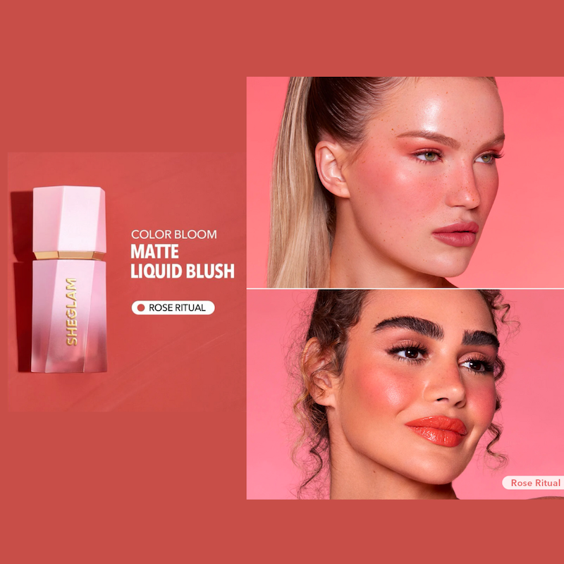 رژ گونه مایع شیگلم مدل COLOR BLOOM رنگ Rose Ritual حجم 5.2 میل