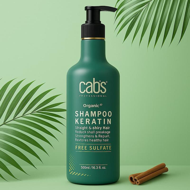 شامپو کراتینه گرین کبس فاقد سولفات 500 میل