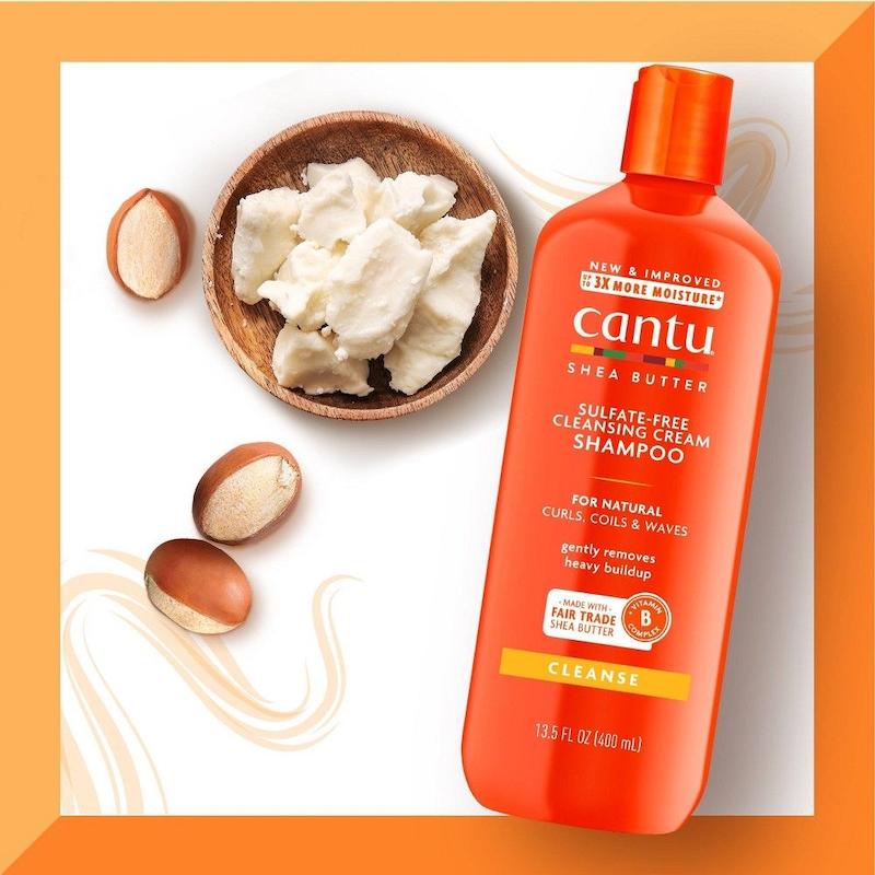 شامپو شی باتر موهای فر و مجعد کنتو Cantu Cleansing فاقد سولفات حجم 400 میلی لیتر