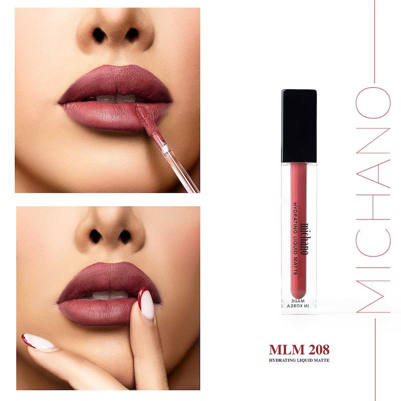 رژلب مایع مات شماره(۲۰۸)میچانو michano 