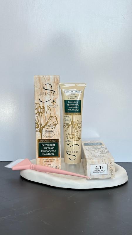 رنگ مو بدون آمونیاک سلوم پلاس selom plus hair رنگ مو شماره(4.0)