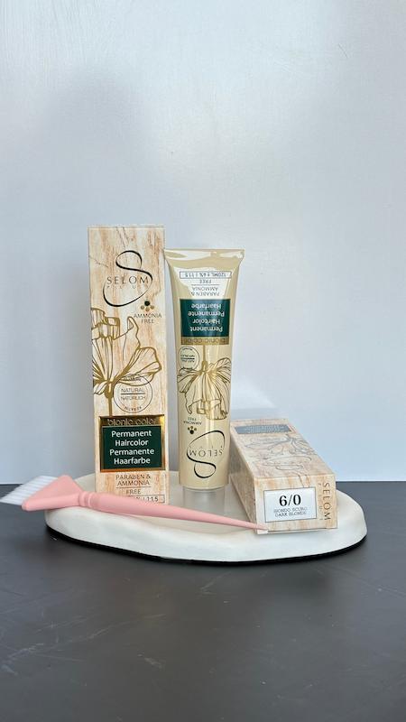 رنگ مو بدون آمونیاک سلوم پلاس selom plus hair رنگ مو شماره(6.0)