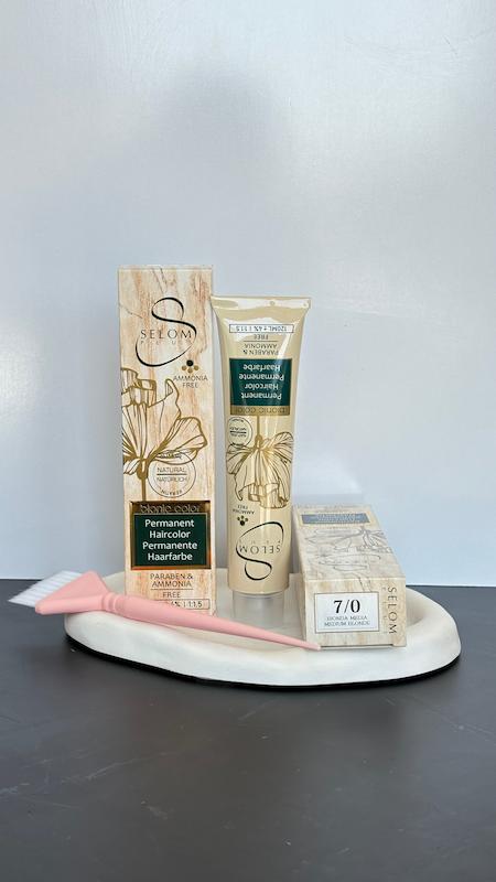 رنگ مو بدون آمونیاک سلوم پلاس selom plus hair رنگ مو شماره(7.0)