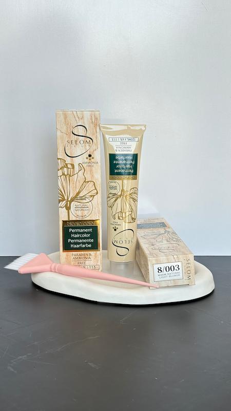رنگ مو بدون آمونیاک سلوم پلاس selom plus hair رنگ مو شماره(8.003)