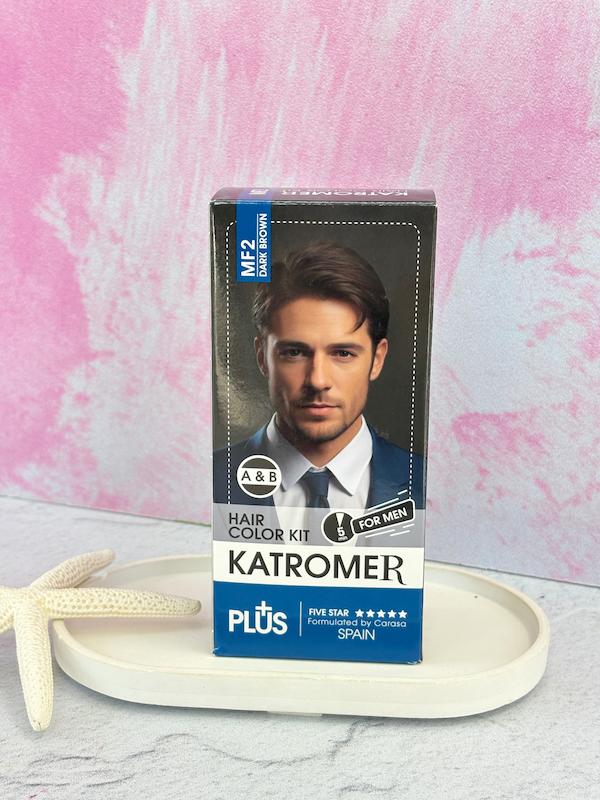 رنگ موی مردانه کاترمر قهوه ای تیره (کیت MF2)
