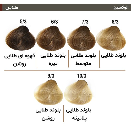 الوکسین رنگ مو کم آمونیاک(120 میل)
