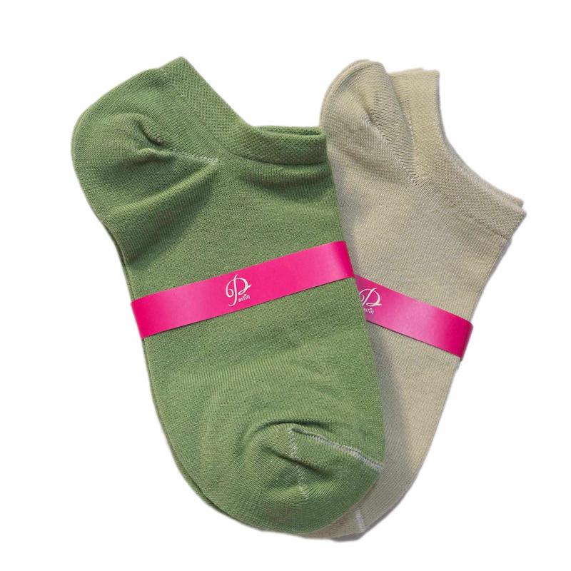 جوراب مچی نخ پنبه تک رنگ سبز