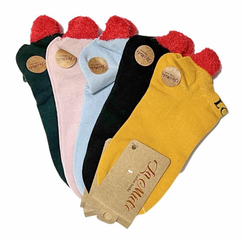 جوراب مچی نخی_پشت پا قلبدار موهر