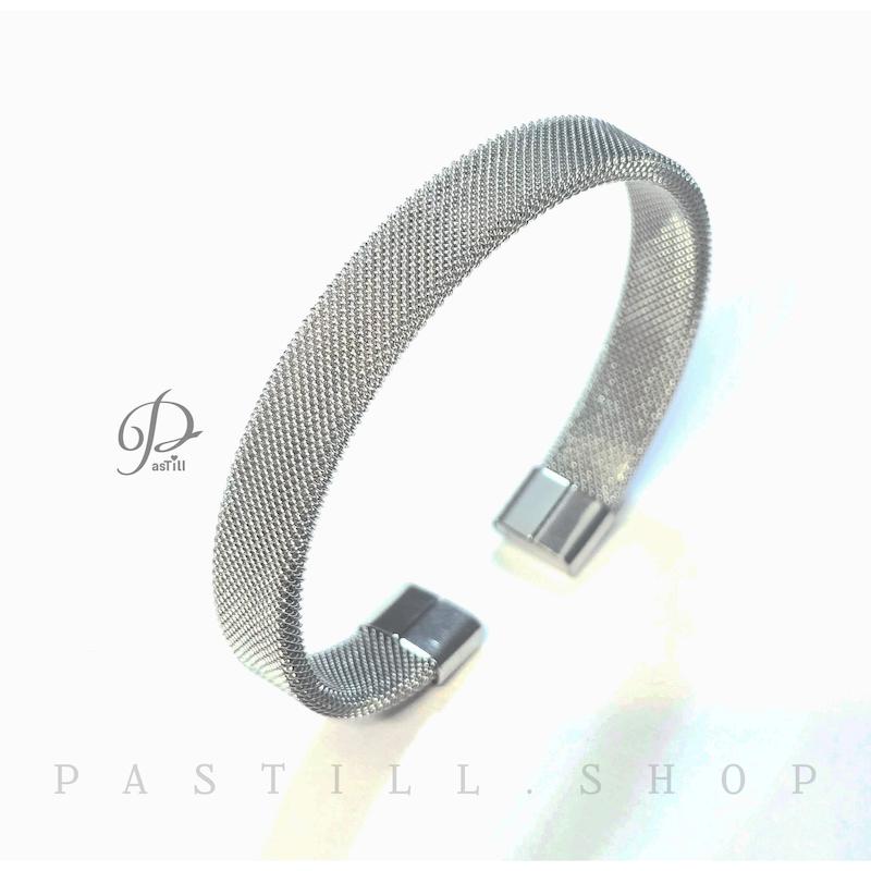 بنگل حصیری استیل ۳۱۶ _۱۰ میل نقره ایی