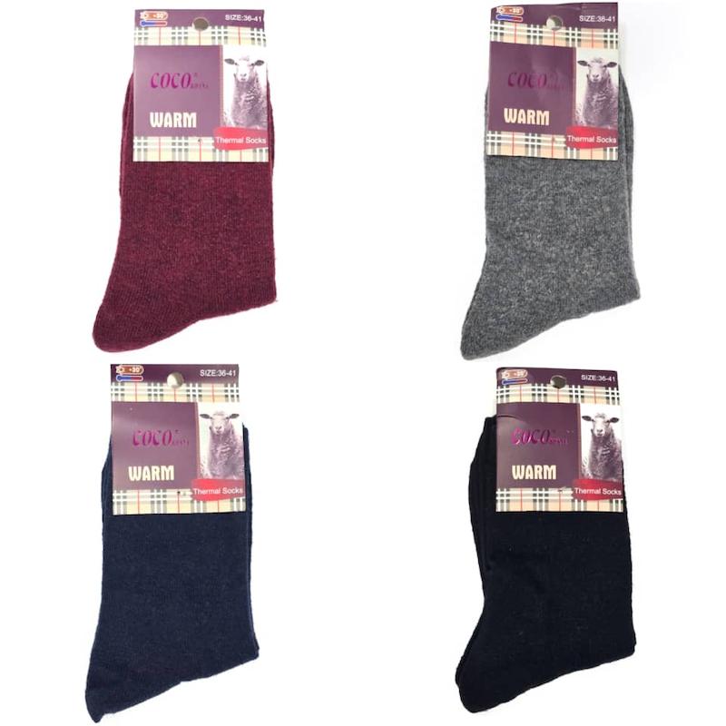 جوراب بافت برند Coco&hana نازک گرم پشم گوسفند