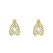 گوشواره طلا مدل هندسی کد GA10176