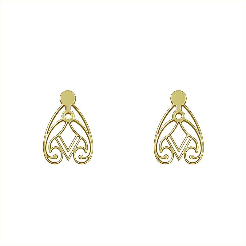 گوشواره طلا مدل هندسی کد GA10176