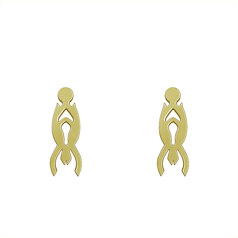 گوشواره طلا مدل هندسی کد GA10179
