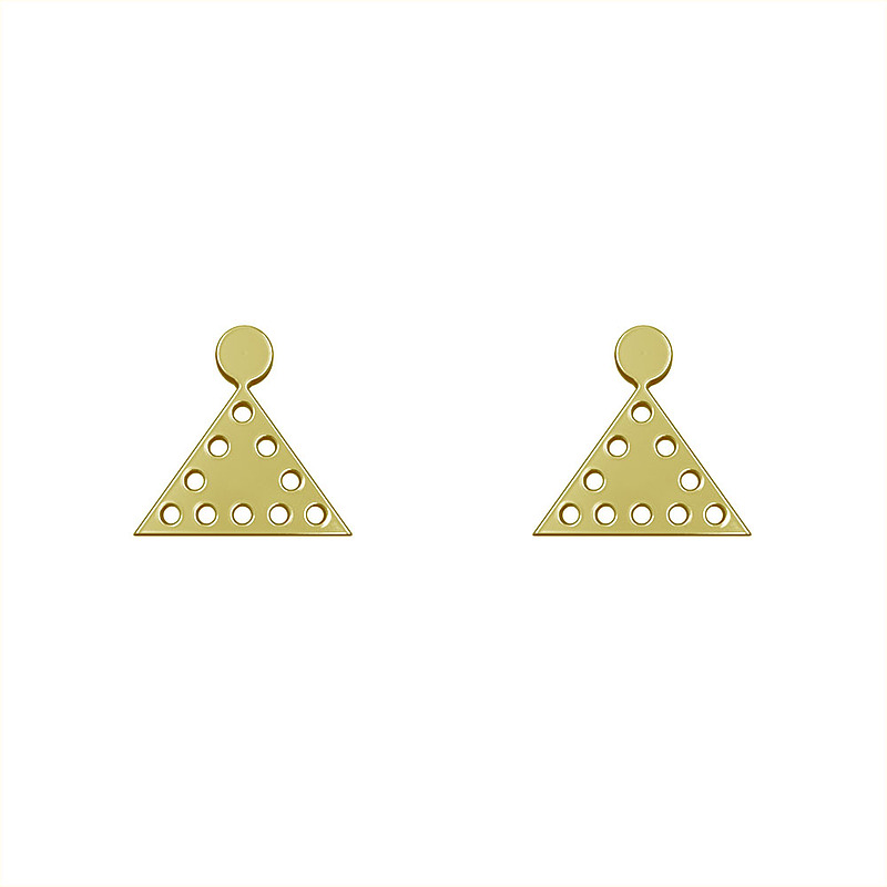 گوشواره طلا مدل مثلث کد GA10504