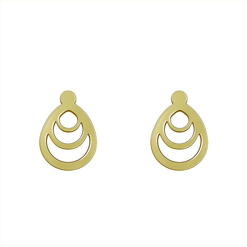 گوشواره طلا مدل هندسی کد GA10728