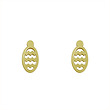 گوشواره طلا مدل بیضی کد GA10746