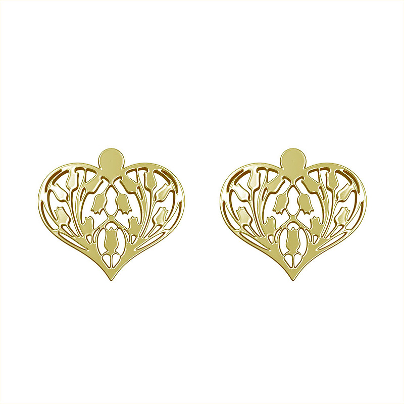 گوشواره طلا مدل قلب کد GA11408