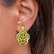گوشواره طلا مدل هندسی کد GA11455
