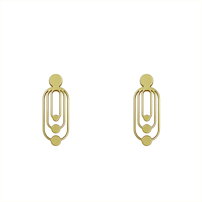 گوشواره طلا مدل هندسی کد GA11505