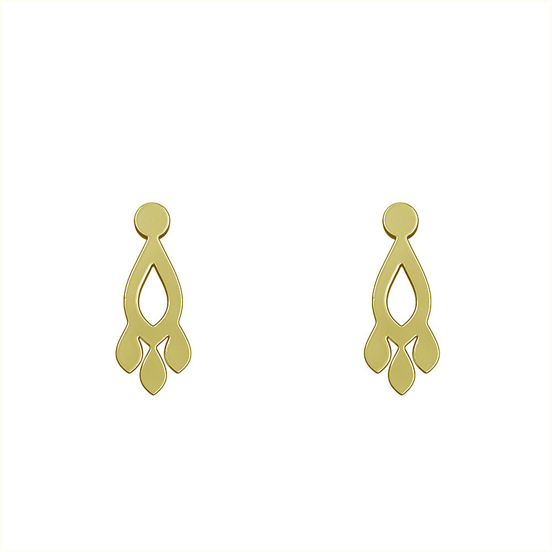 گوشواره طلا مدل هندسی کد GA11592