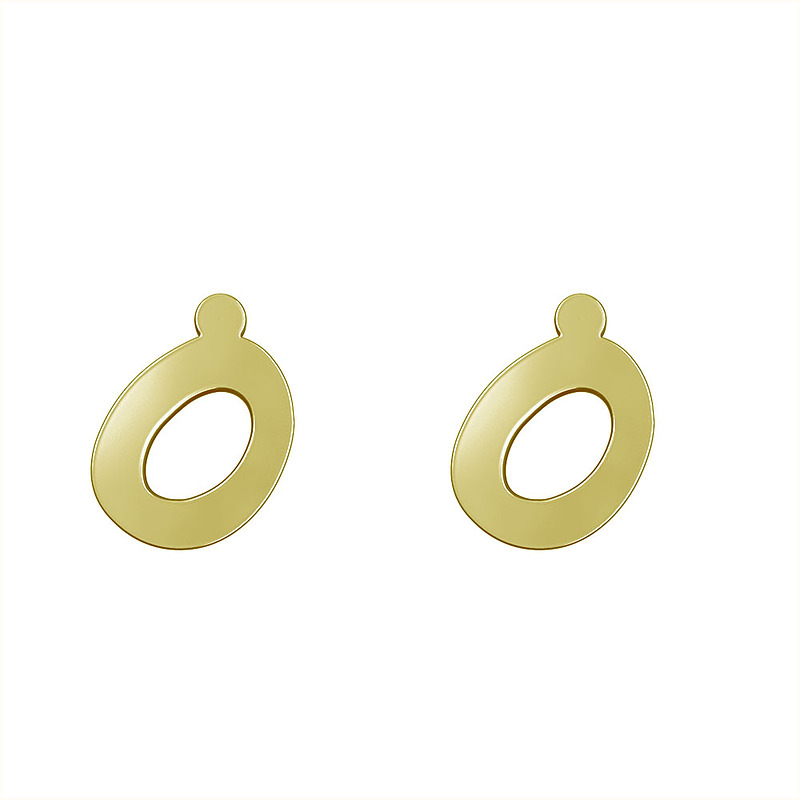 گوشواره طلا مدل دایره کد GA12034